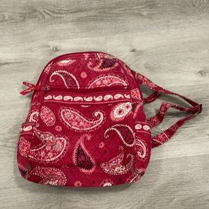 Vera Bradley Red Backpack Purse